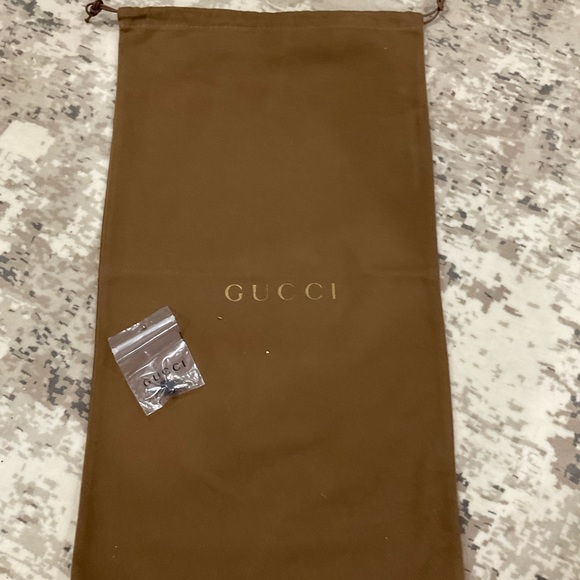 Gucci boot dust bag with replacement heel tips and handbag dust bag - Picture 1 of 3